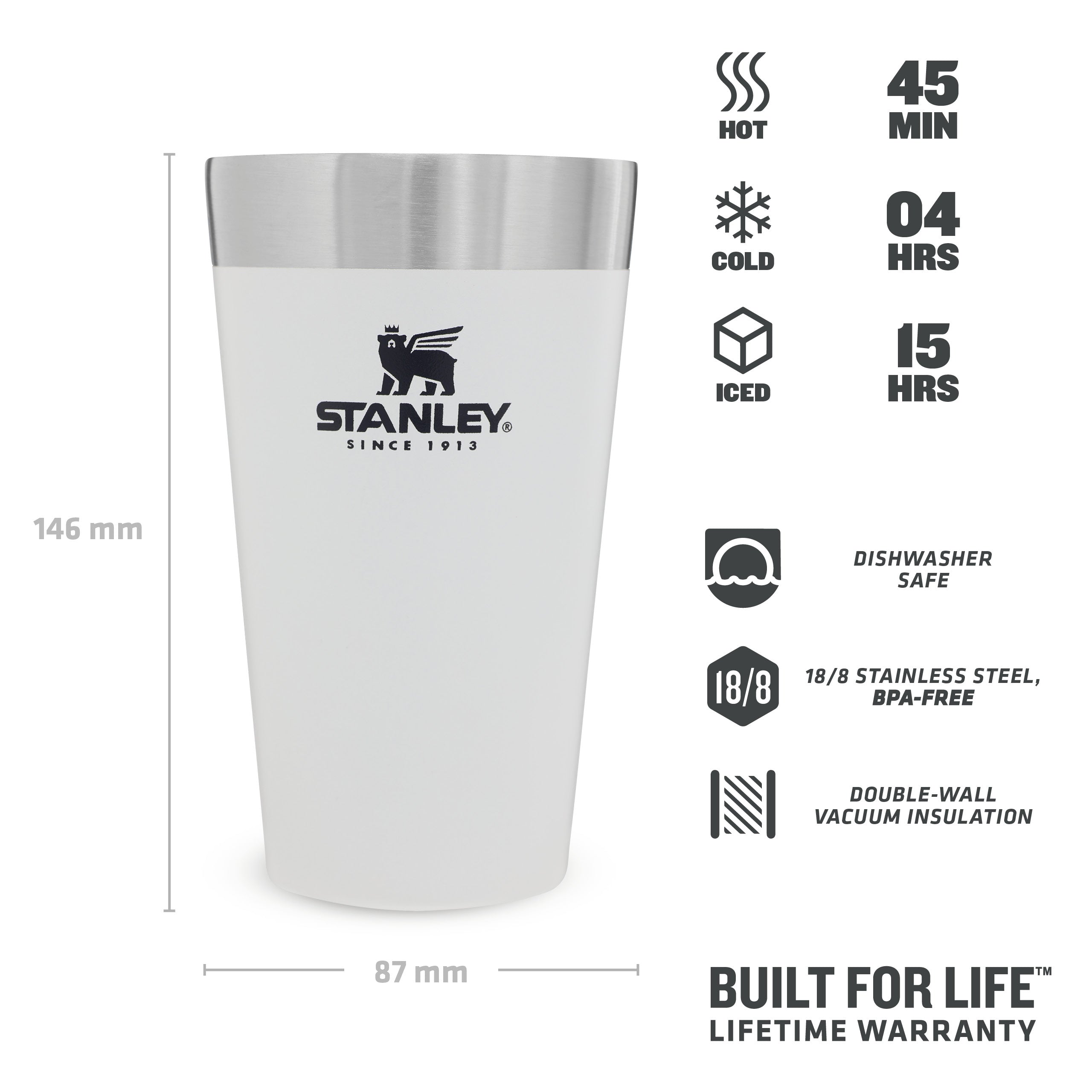 Adventure Stacking Beer Pint | 0.47L - Stanley Create